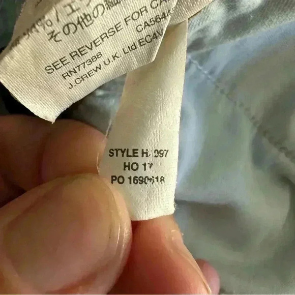 J.Crew 9" High Rise Light Denim Wash Toothpick Jeans w/ Hole Size 29-B18 - Picture 8 of 13